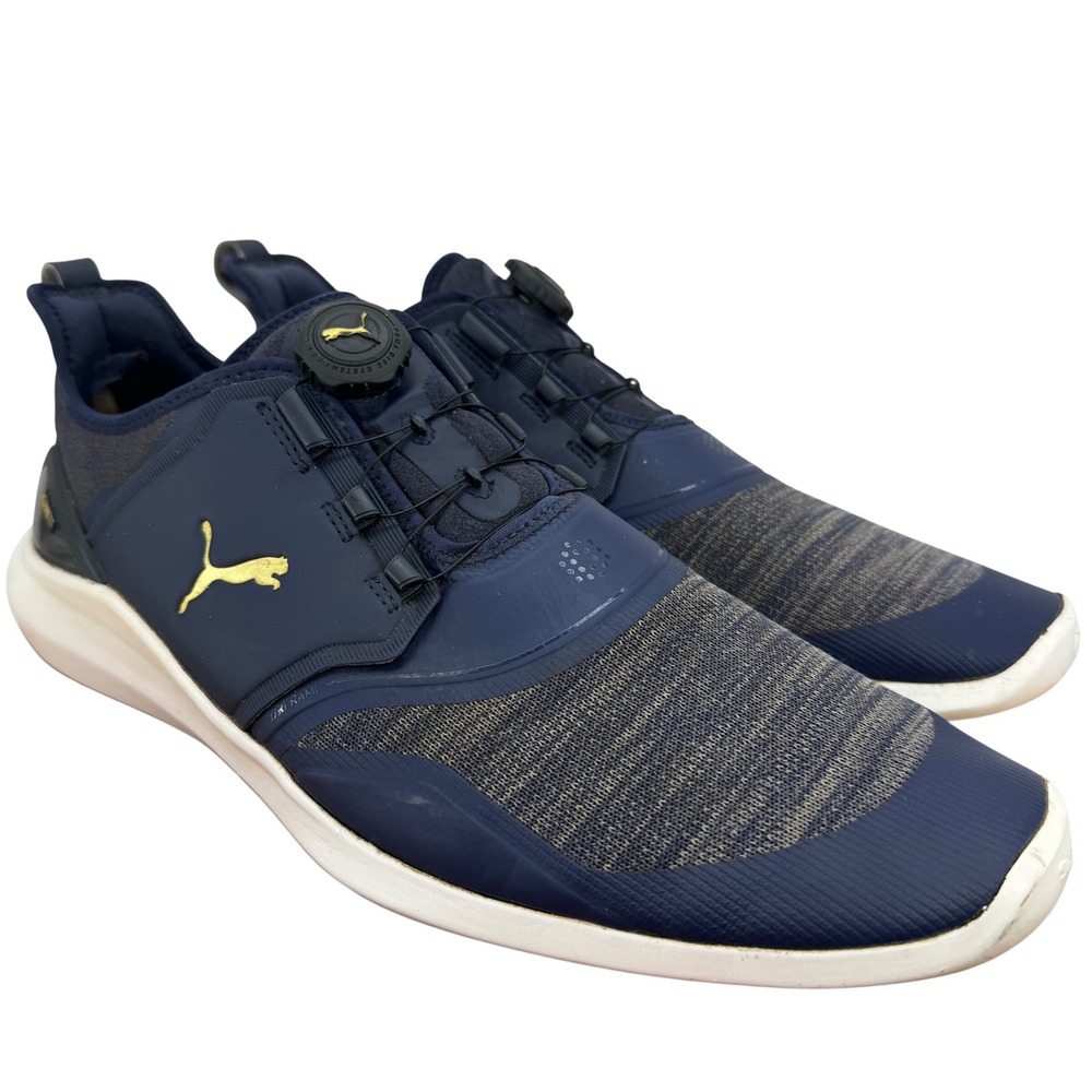 Puma‎ Ignite Disc Golf Shoes Mens US 12 Navy Blue Athletic Sneakers Casual